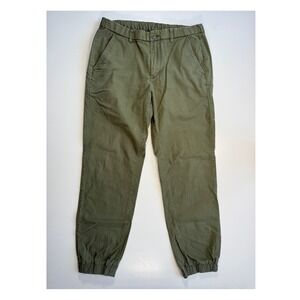 UNIQLO Jogger Pant Mens Small (27-30 Waist) Green Stretch Elastic Waist